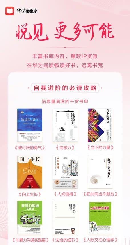 全球1亿用户的阅读宝库,华为阅读推出世界读书日书单